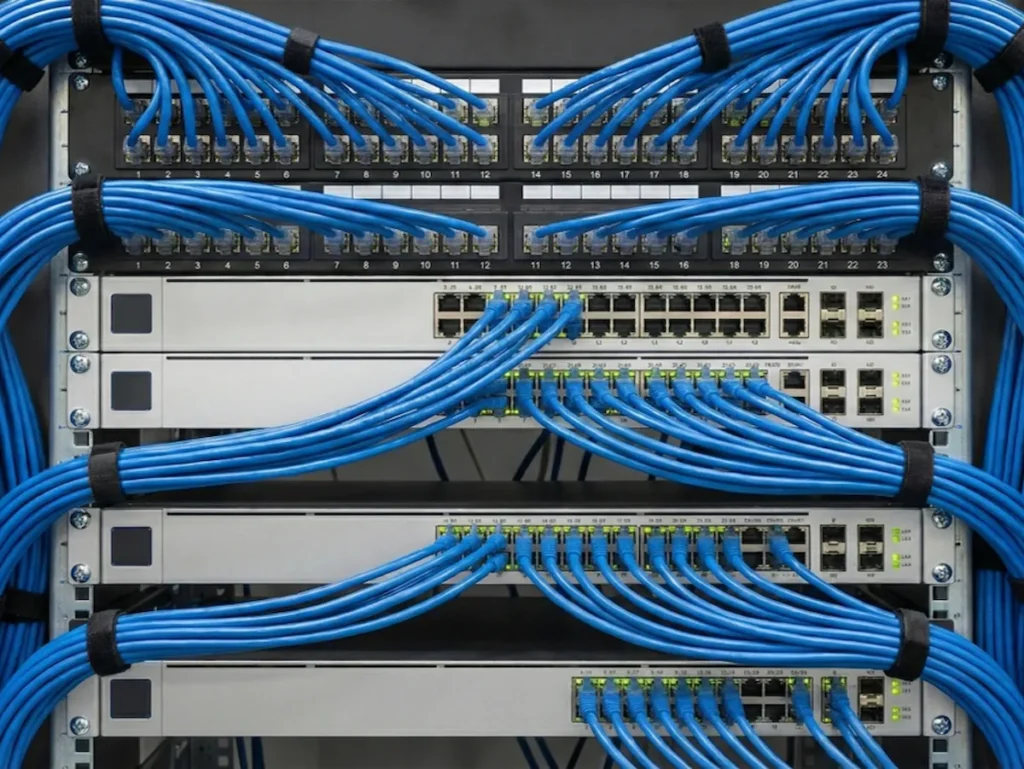 서버 랙 네트워크 케이블링 인프라